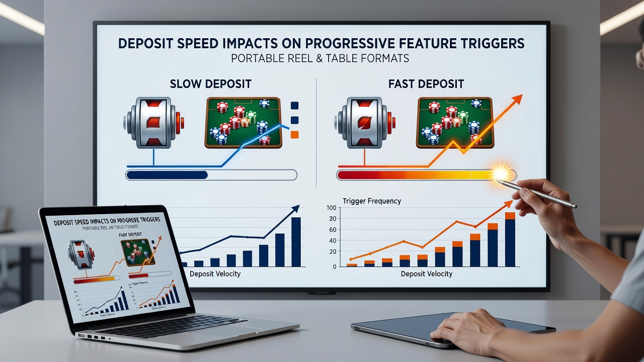Mobile casino interface showing deposit options alongside progressive jackpot meters on reel and table game formats