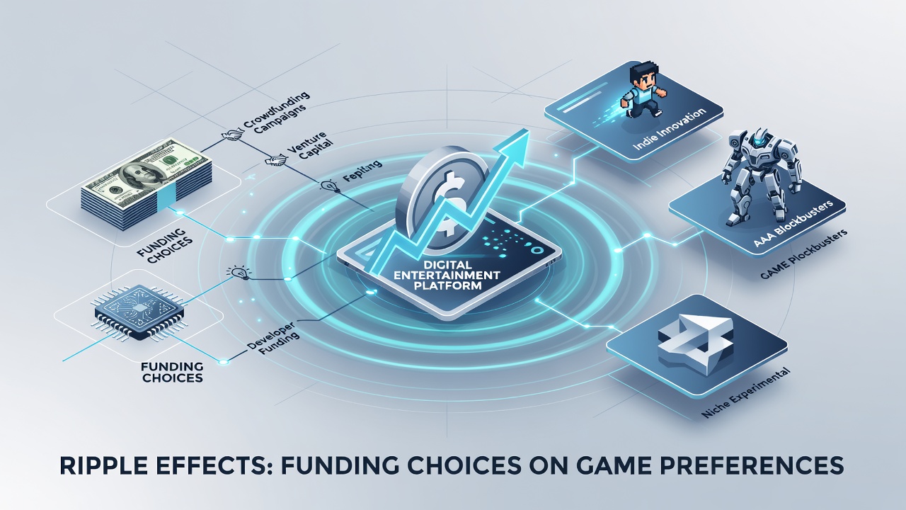 Analytics dashboard displaying funding method distributions and corresponding game preference metrics in July 2026